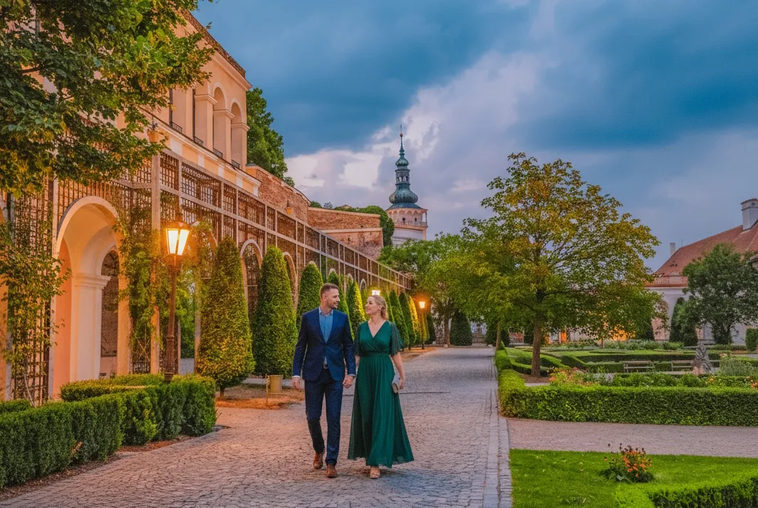 Terasovitá zahrada pod zámkem Mikulov